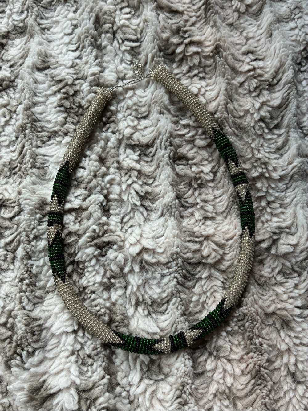 Rope beaded necklace
